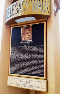 James Baldwin Bronze Memorial