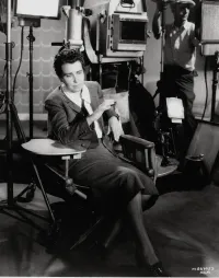 Dorothy Arzner on the Set in her Directors Chair