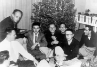 First Mattachine Society Christmas Party in 1951 Harry Hay Third From Left