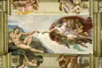 Most Famous Part of Michelangelo's Sistine Chapel Ceiling Painting