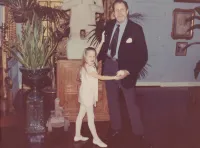 Vincent Price With His Daughter Victoria as a Child