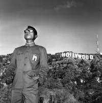 Tseng Kwong Chi at the Hollywood Sign in 1979 From East Meets West