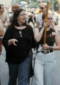 Brenda Howard at a Pride March