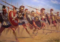 Sacred Band of Thebes Battle Painting