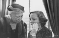 Former First Lady Eleanor Roosevelt and Tallulah Bankhead in 1958