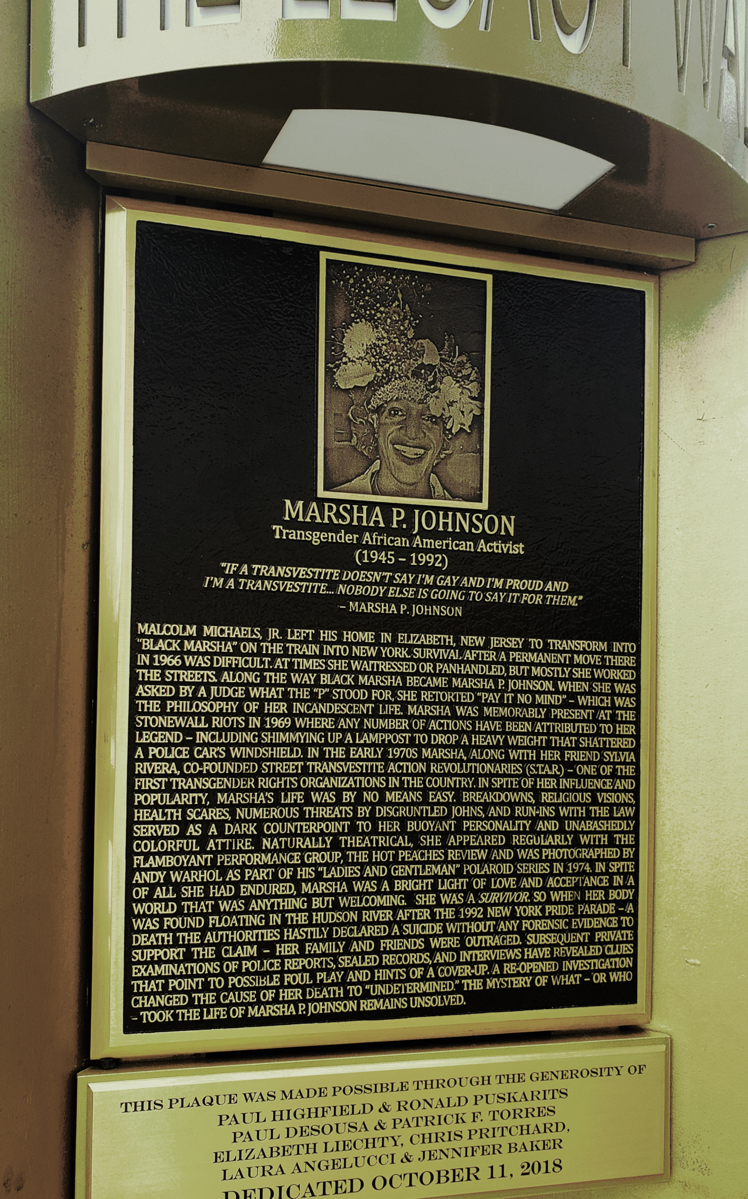 Marsha P Johnson Legacy Project Chicago