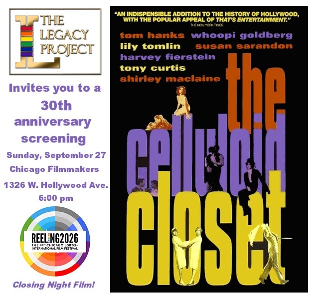 LEGACY PROJECT PRESENTS The Celluloid Closet Screening at Reeling Film Festival 2026
