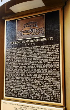 The Road to Marriage Equality Bronze Memorial