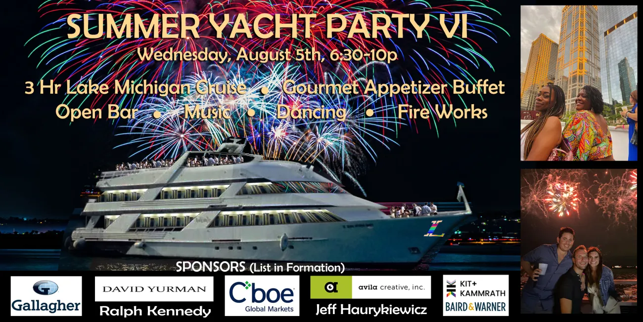 Event Logo of Cruise Ship Under Fireworks