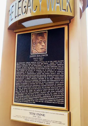 James Baldwin Bronze Memorial