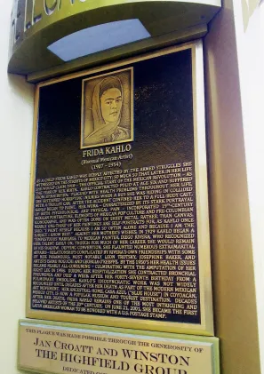 Frida Kahlo Bronze Memorial