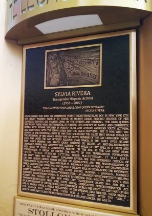 Sylvia Rivera Bronze Memorial