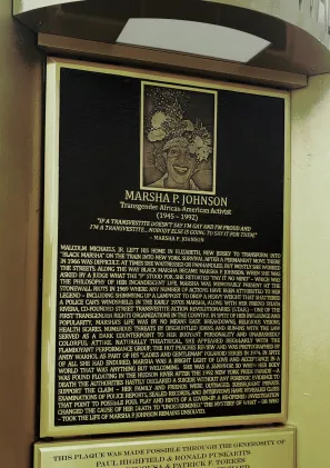 Marsha P. Johnson Bronze Memorial