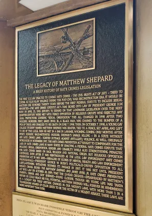 Bronze Memorial of Matthew Shepard