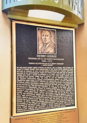Henry Gerber Bronze Memorial