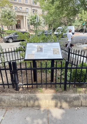 William Dorsey Swann Marker in Washington, D.C.'s T Street Park