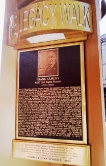 Frank Kameny Bronze Memorial