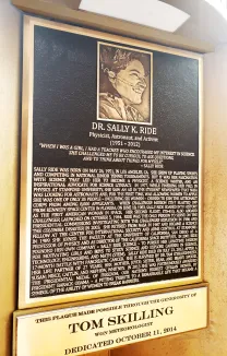 Dr. Sally Ride Bronze Memorial