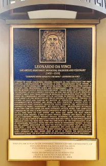 Leonardo da Vinci Bronze Memorial