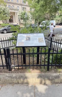 William Dorsey Swann Marker in Washington, D.C.'s T Street Park