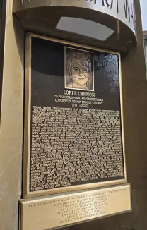 Lori Cannon Bronze Memorial