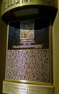 Audre Lorde Bronze Memorial