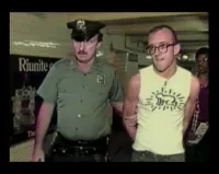 Keith Haring Getting Arrested