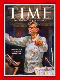 Leonard Bernstein Time Magazine Cover