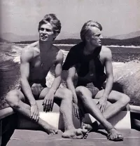 Rudolph Nureyev and Erik Bruhn at the Beach