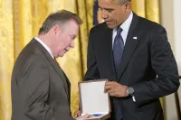 Walter Naegle Receives Bayard Rustin's Presidential Medal of Freedom From President Barack Obama