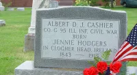 Albert D. J. Cashier Tombstone