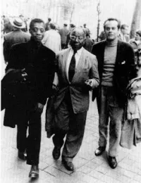 James Baldwin, Beauford Delaney and Lucien Happersberger in Paris 1953