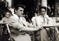 Jean Marais and Jean Cocteau at the Venice Film Festival