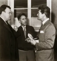 Orson Welles, Jean Cocteau and Jean Marais in 1950