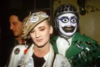 Boy George and Leigh Bowery at Taboo