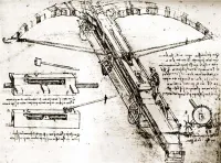 Leonardo da Vinci's Cross Bow Drawing
