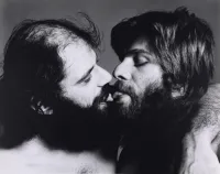 Allen Ginsberg and Peter Orlovsky Kissing