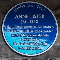 Anne Lister Halifax Civic Trust Commemorative Plaque