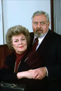 Barbara Hale and Raymond Burr in Publicity Shot as Elders