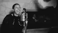 Bessie Smith Behind a CBS Radio Mic