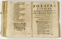 Book Containing Sor Juana Inés de la Cruz's Poems