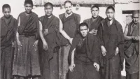 Dr. Michael Dillon as Novice Buddhist Monk Lobzang Jivka at Rizong Monastery in Ladakh, India