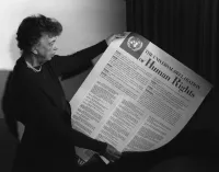 Eleanor Roosevelt Holding Universal Declaration of Human Rights Poster