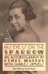 Ethel Waters His Eye is on the Sparrow Autobiography Book Jacket