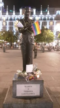 Federico García Lorca Statue in Madrid