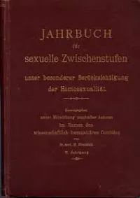 Jahrbuch für sexuelle Zwischenstufen- Scientific-Humanitarian Committee