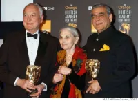 James Ivory, Ruth Prawer Jhabvala and Ismail Merchant at the BAFTA Awards