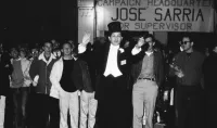 José Sarria and Supporters at His Campaign Headquarters