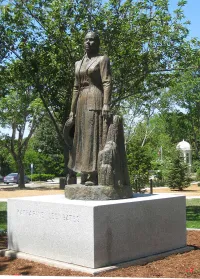 Katharine Lee Bates Statue in Falmouth, Massachusetts
