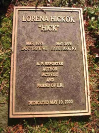 Lorena Hickok's Tombstone